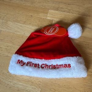 “My First Christmas” Santa hat